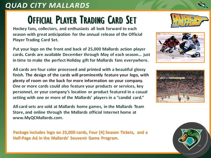Official Player Trading Card Set