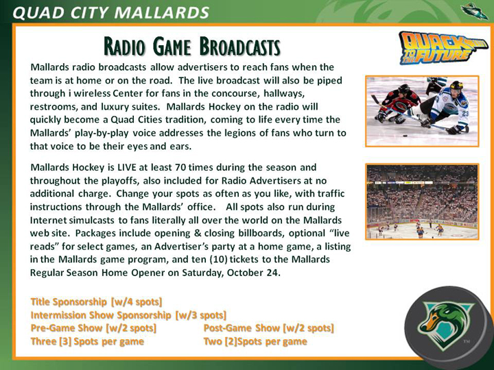 Radio Game Broadcasts
