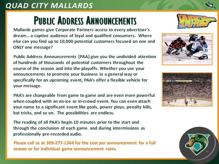 Public Address Announcements