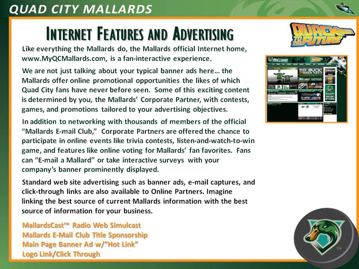 Internet Features and Advertising