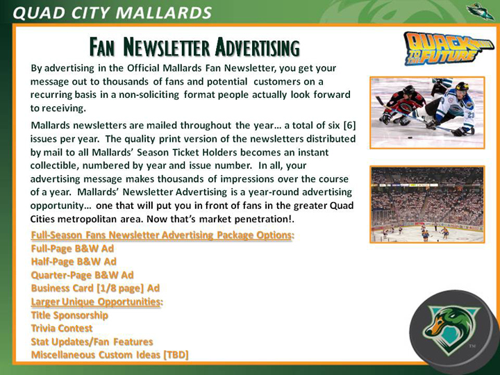 Fan Newsletter